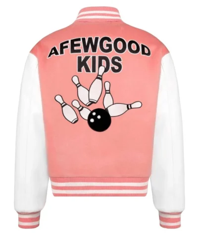 Strike A Few Good Kids Varsity White Pink Jackets