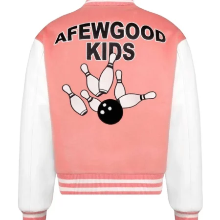 Strike A Few Good Kids Varsity White Pink Jackets