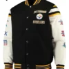 Super Bowl Champions Pittsburgh Steelers Black Letterman Jacket