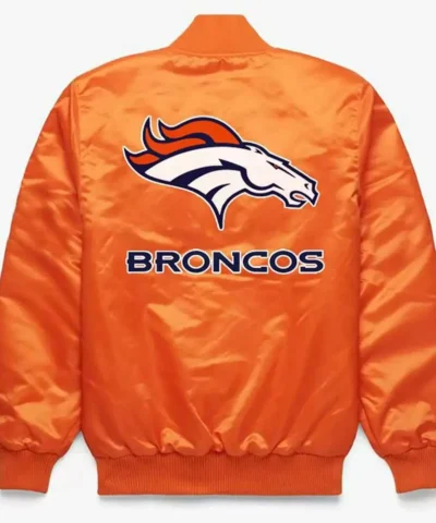 Super Bowl Denver Broncos Orange Satin Jackets