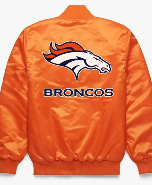 Super Bowl Denver Broncos Orange Satin Jackets