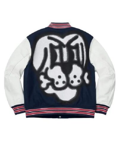 Supreme Bone Blue Varsity Jacket