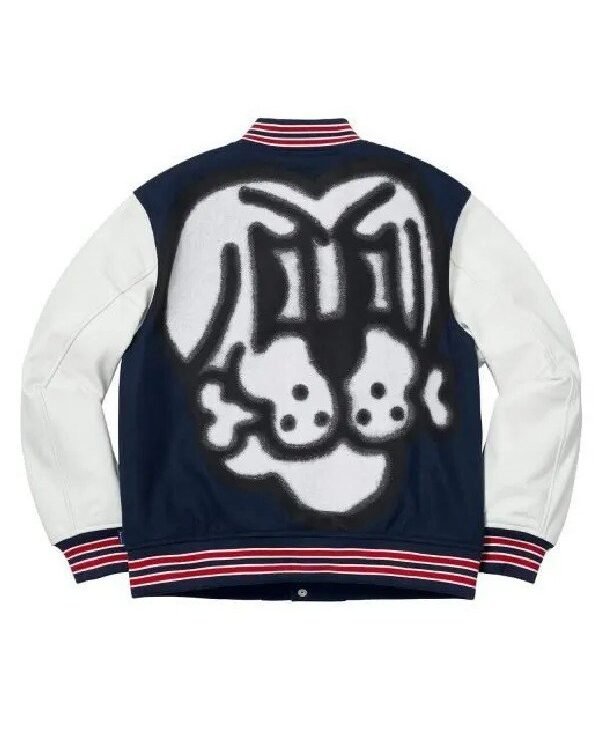 Supreme Bone Blue Varsity Jacket