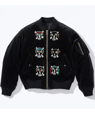 Supreme Clayton Patterson Black Velvet Jacket
