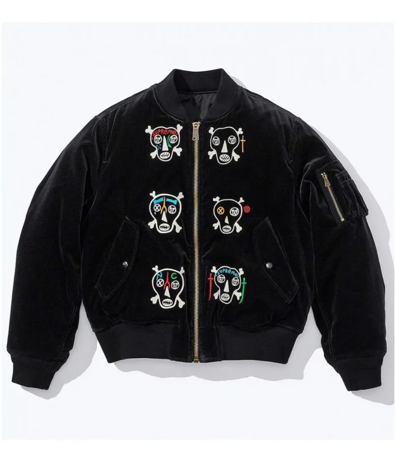 Supreme Clayton Patterson Black Velvet Jacket