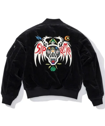 Supreme Clayton Patterson Black Velvet Jackets