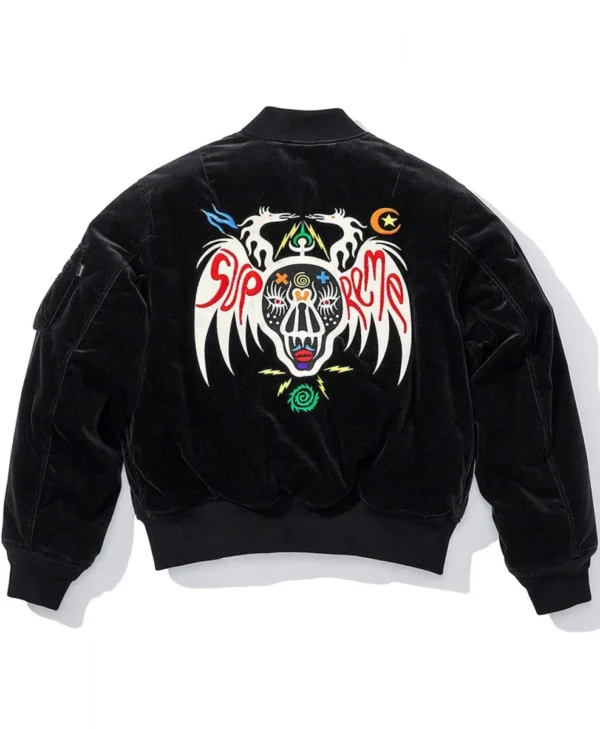 Supreme Clayton Patterson Black Velvet Jackets
