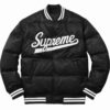 Supreme Puffy Black Varsity Jacket