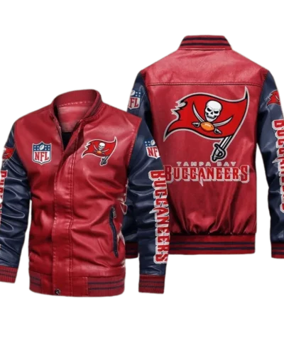 Tampa Bay Buccaneers Red Navy Bomber Jacket