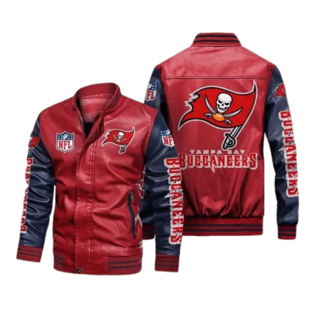 Tampa Bay Buccaneers Red Navy Bomber Jacket