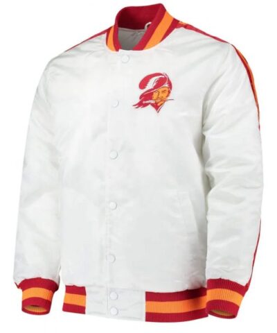 Tampa Bay Buccaneers Throwback D Line White Jacket