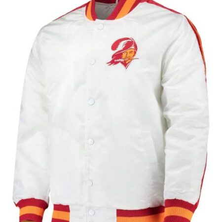 Tampa Bay Buccaneers Throwback D Line White Jacket