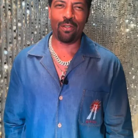 Tamron Hall Show Deon Cole Denim Embroidered Shirt 1