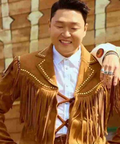 That That PSY Fringe Brown Jacket