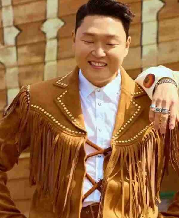 That That PSY Fringe Brown Jacket