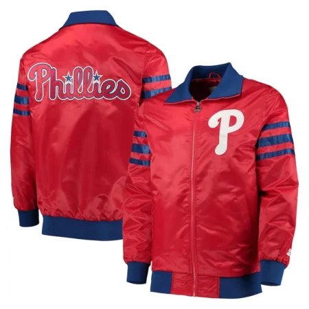 The Captain II Philadelphia Phillies Red Satin Jacket