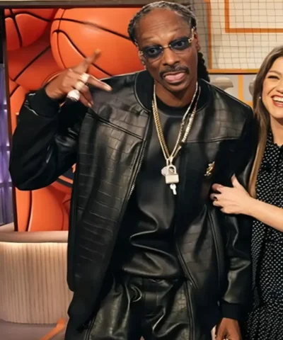 The Kelly Clarkson Show Snoop Dogg Leather Jacket 600x749 1