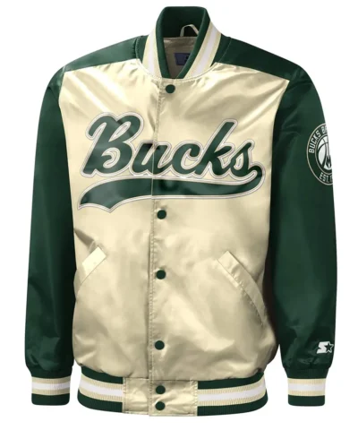 The Tradition II Milwaukee Bucks Green Cream Jacket