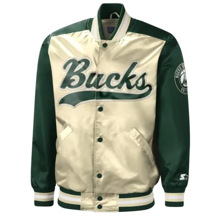 The Tradition II Milwaukee Bucks Green Cream Jacket