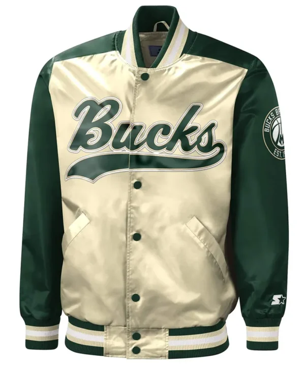 The Tradition II Milwaukee Bucks Green Cream Jacket