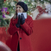 Tis the season to be merry Rachael leigh cook red coat 2