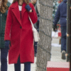 Tis the season to be merry Rachael leigh cook red coat 3