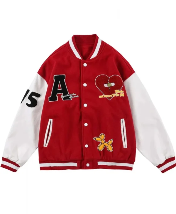 Varsity Broken Heart Tideeku New Embroidery Jacket