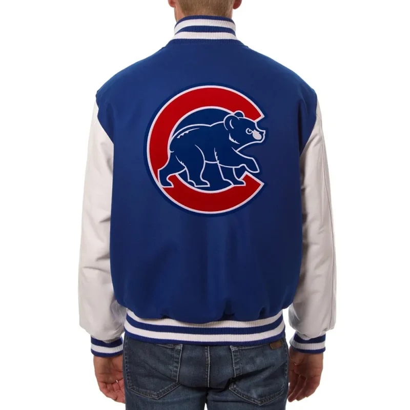 Varsity Chicago Cubs Royal Blue and White Jackets