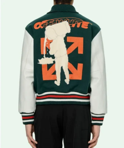 Varsity Green and White Letterman Jackets