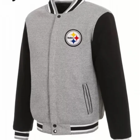 Varsity Pittsburgh Steelers Leather Wool Jacket
