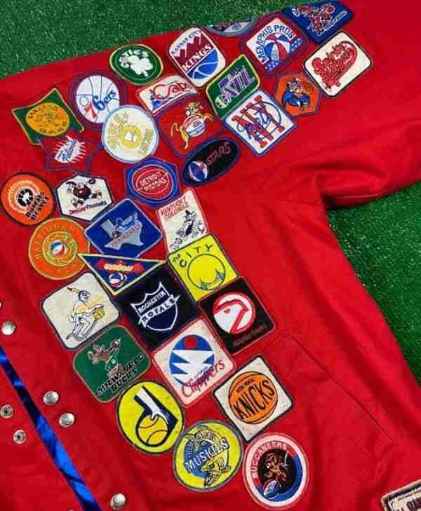 Vintage 90s Jeff Hamilton Hwc Nba Varsity Red Jacket