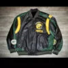 Vintage Green Bay Packers Super Bowl Leather Jacket