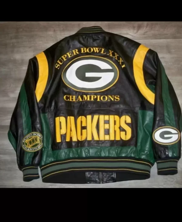 Vintage Green Bay Packers Super Bowl Leather Jackets