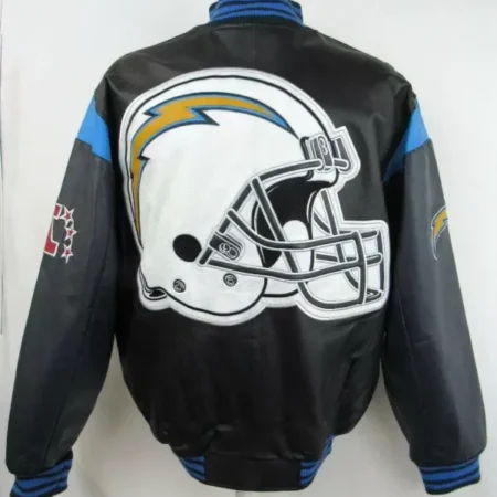 Vintage Los Angeles Chargers Black Leather Jackets