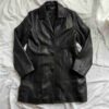 Vintage Pelle Black Leather Coat