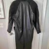 Vintage Pelle Leather Trench Black Coat