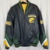 Vtg GIII Carl Banks Green Bay Packers Leather Jacket