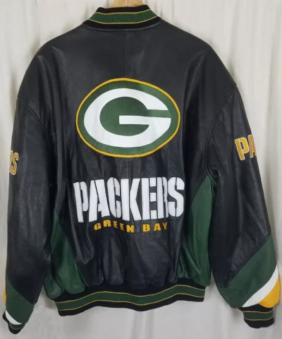 Vtg GIII Carl Banks Green Bay Packers Leather Jackets