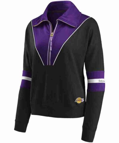WEAR by Erin Andrews Los Angeles Lakers Womens Color blocked Jacket