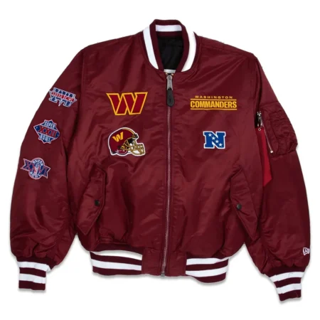 Washington Commanders Burgundy MA 1 Jacket