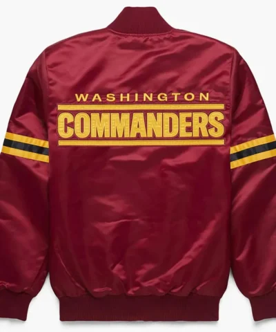 Washington Commanders Maroon Satin Jackets