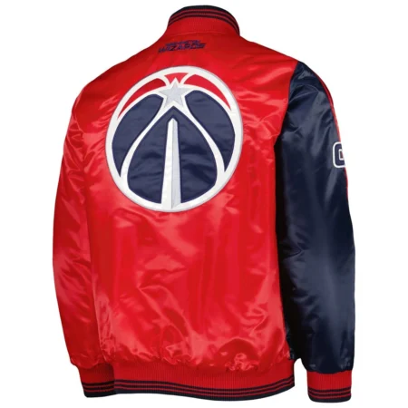 Washington Wizards Fast Break Satin Jacket back