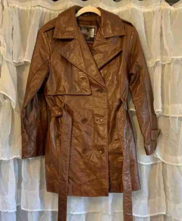 Women Pelle Brown Leather Jacket 1