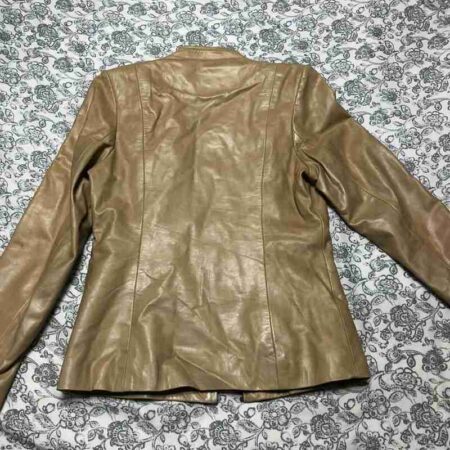 Women Pelle Golden Jacket