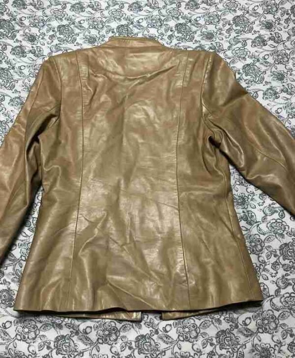 Women Pelle Golden Jacket