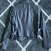 Women Pelle Leather Motorcycle Black Jacket
