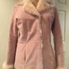 Women Pelle Pink Fuzzy Coat