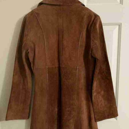 Women Pelle Suede Boho Hippie Brown Jacket