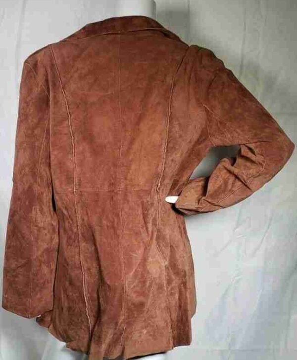 Women Pelle Suede Leather Blazer