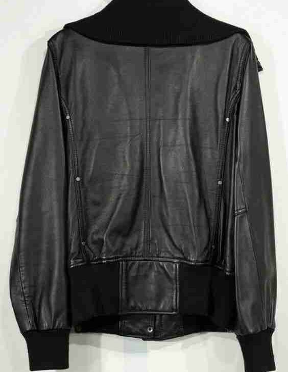Women Pelle Zip Up Leather Jacket
